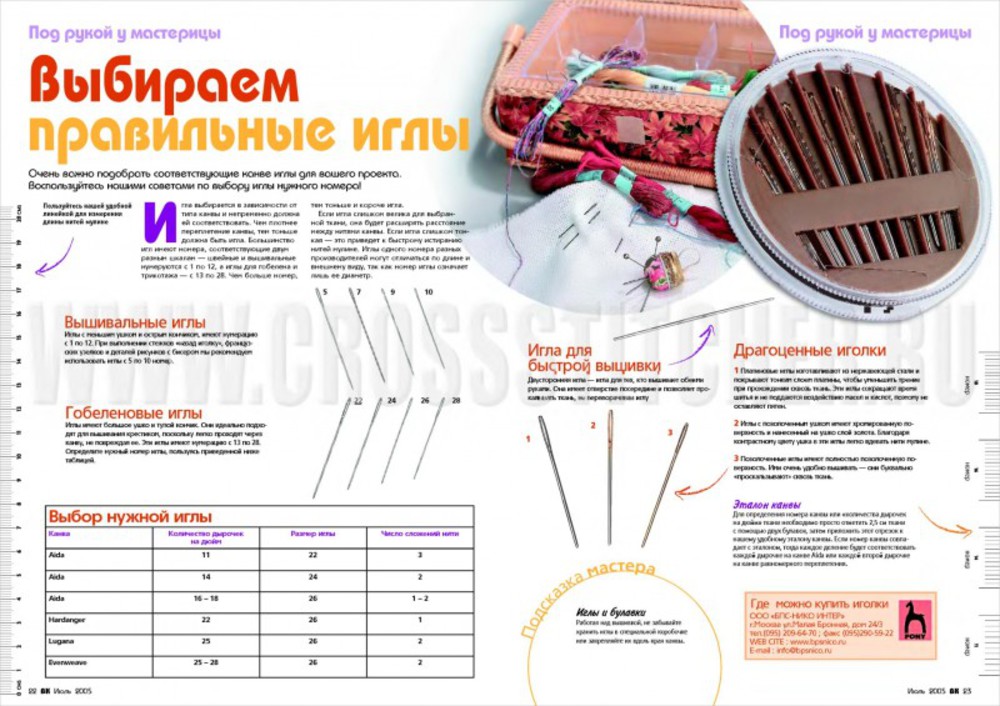 Полезные советы и рекомендации при вышивании Полезные советы и рекомендации при вышивании