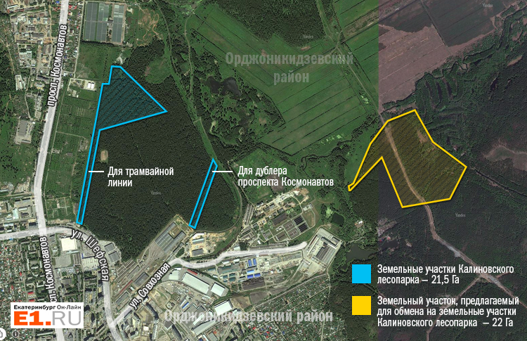 Калиновский лесопарк екатеринбург карта