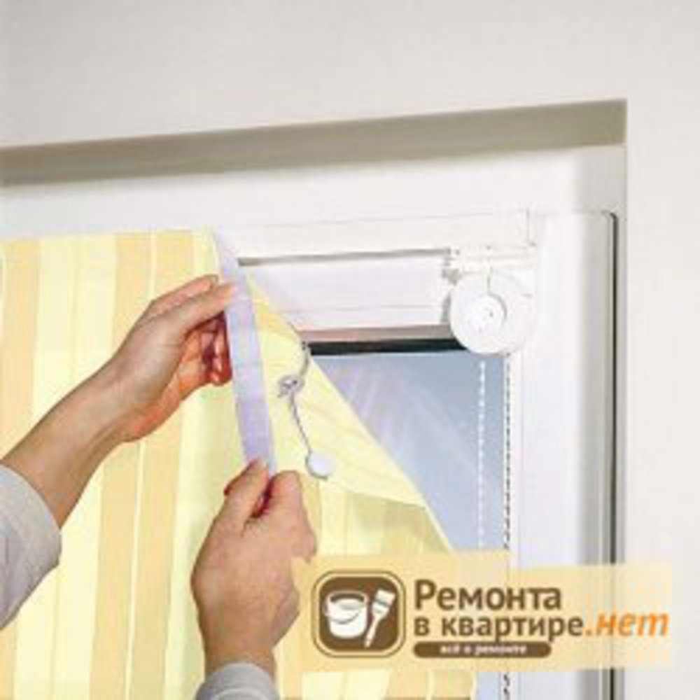 Шторы на балкон на липучке фото.