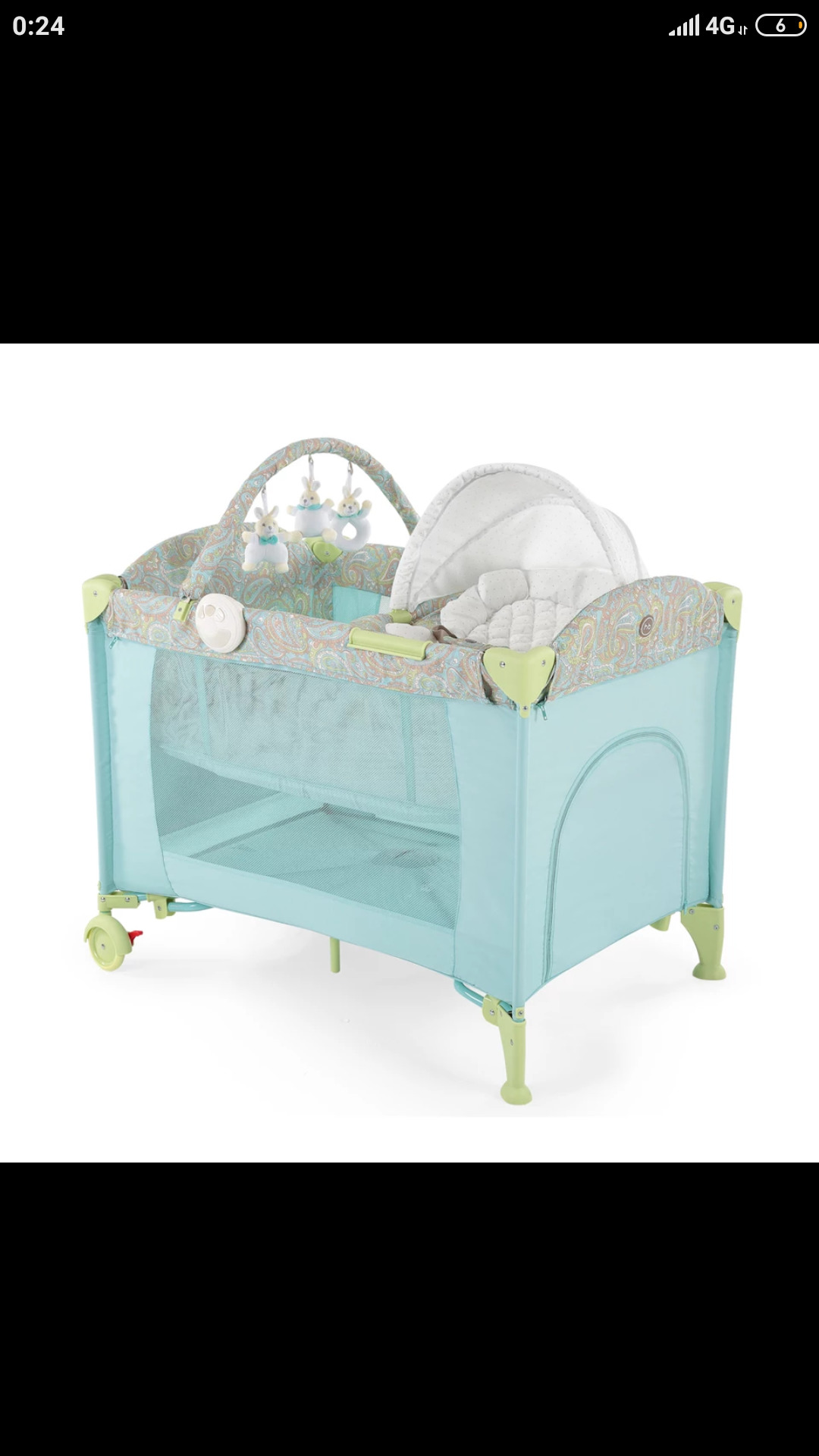 Манеж-кровать Happy Baby Lagoon v2, цвет: Blue