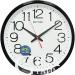 Часы настенные с крупными цифрами и всеми делениям