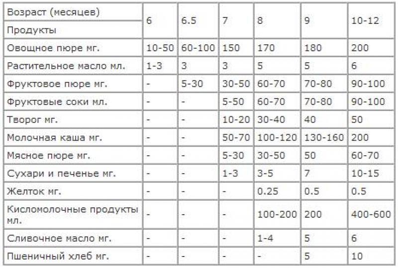 Сколько раз в день можно давать овощное пюре грудничку