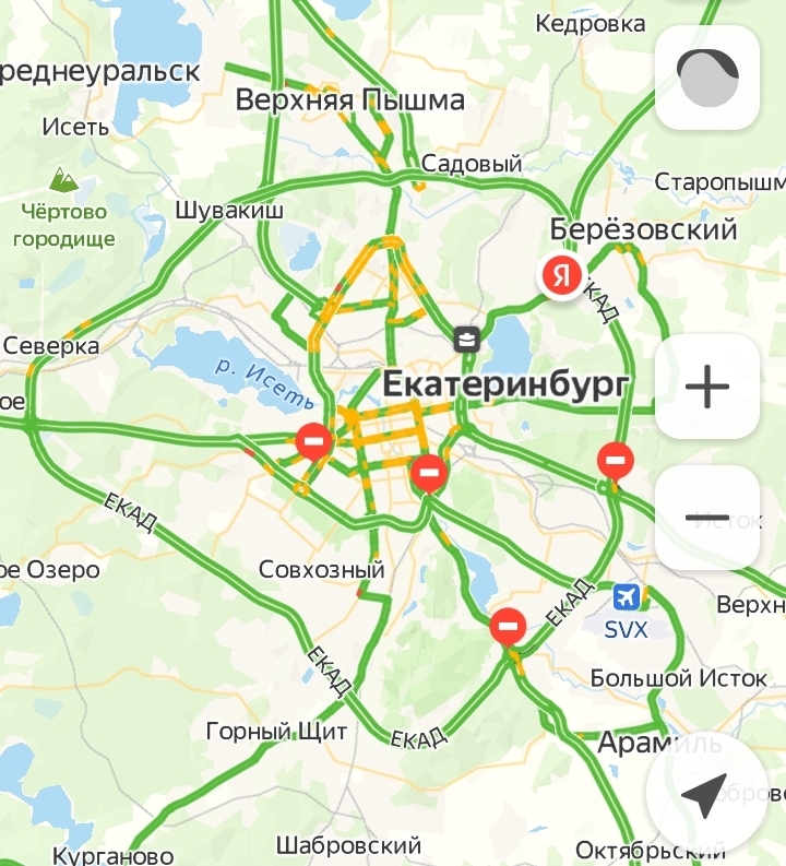 Екад екатеринбург схема с километражем