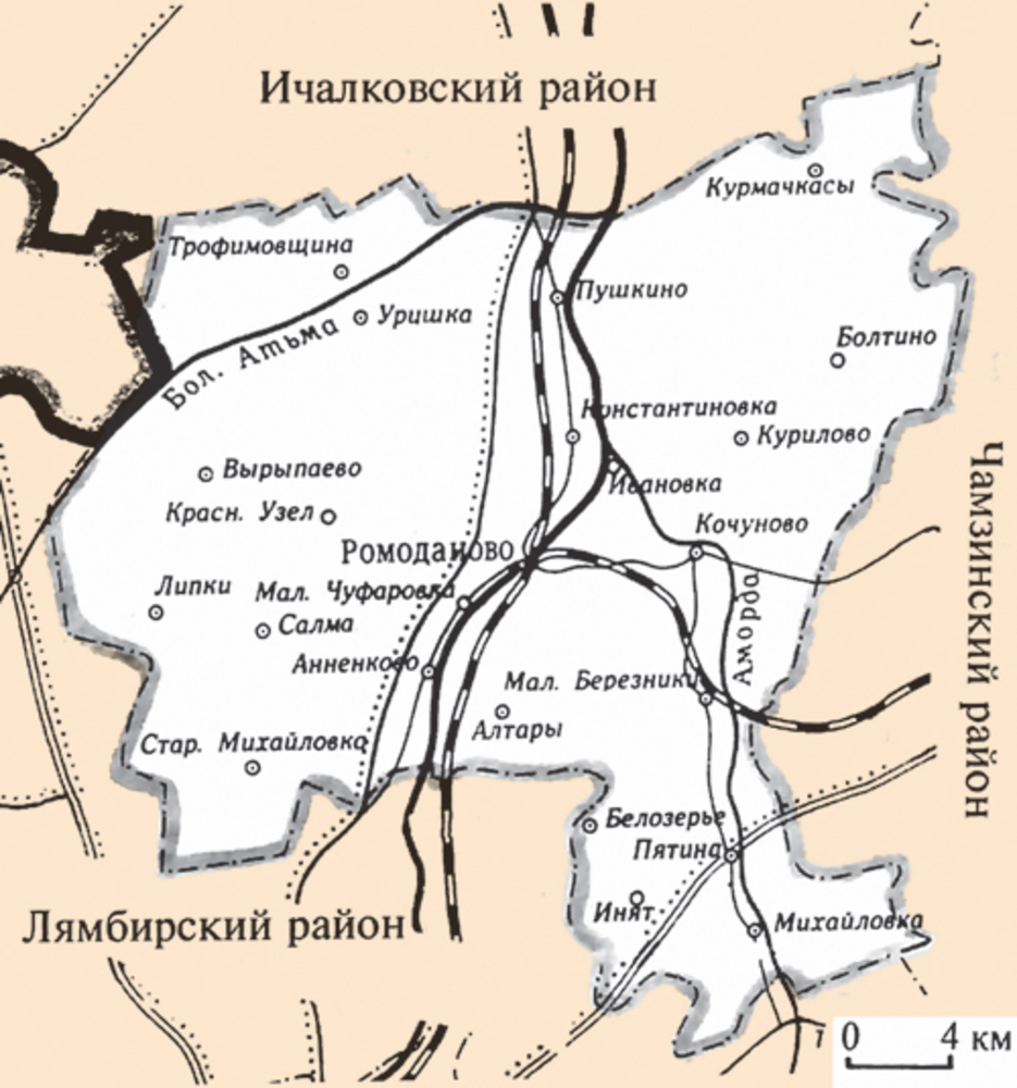 Ичалковский бор нижегородской области карта