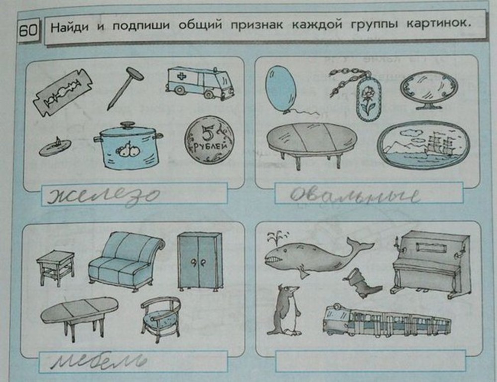 Найди на рисунке место для каждого предмета информатика 2