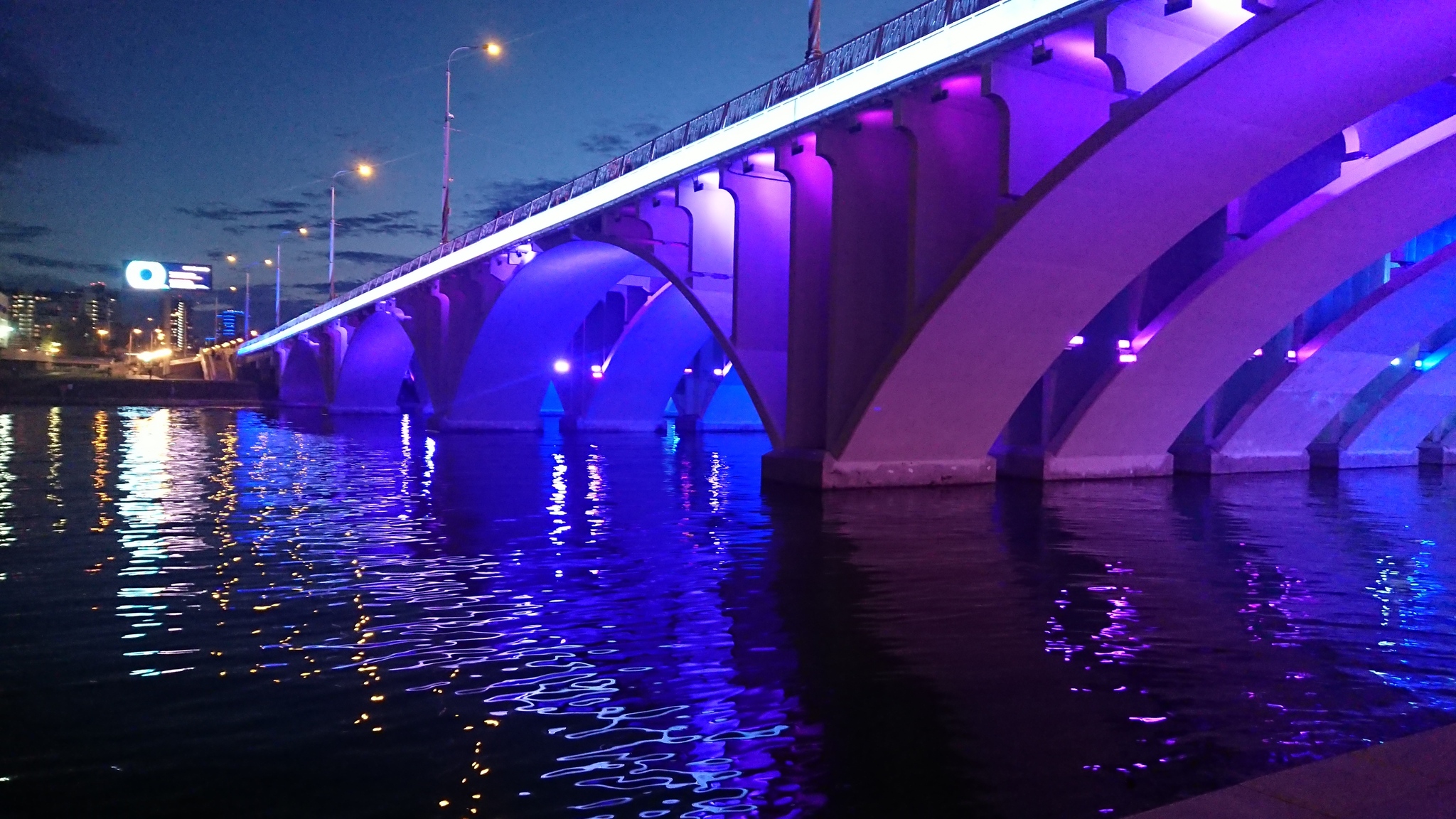 Макаровский мост Екатеринбург подсветка