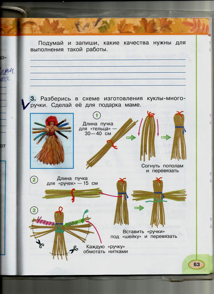 Кукла для молодоженов 2 класс рисунок окружающий мир