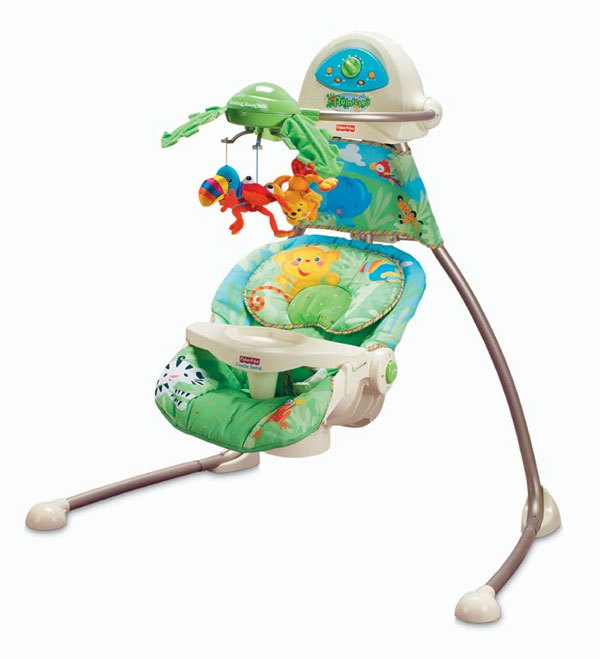 Продам электронные качели fisher price тропический лес. Цена 2500 рублей.
