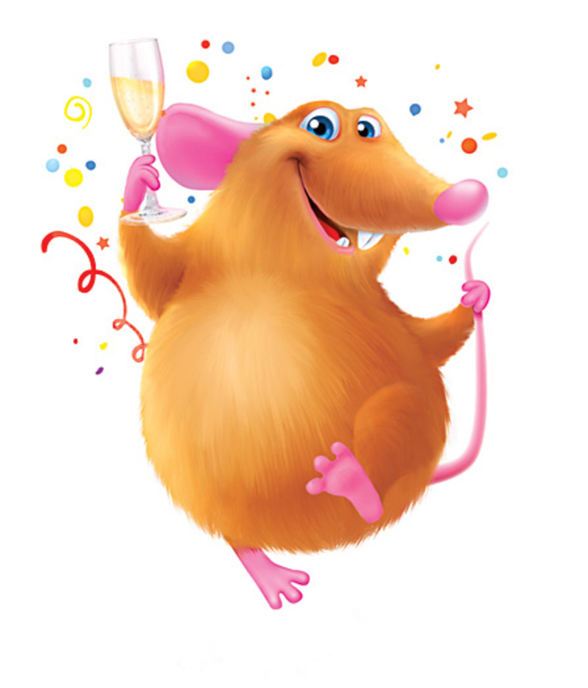 Крыса поздравляет с днем рождения