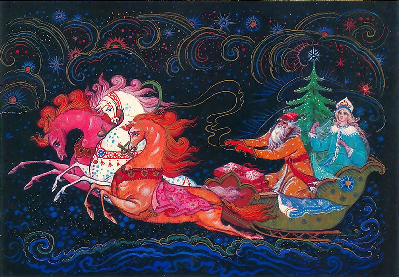 Палех открытки с новым годом, день