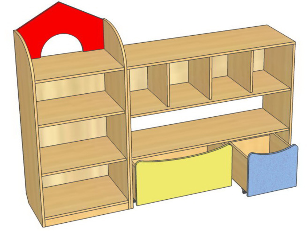 Игровая мебель для детского сада игровая стенка