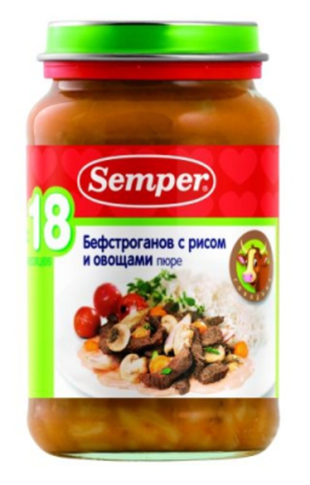 Пюре semper обед с овощами